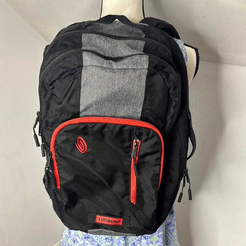 Timbuk2 Black and Red Men's Backpack TOT7792A